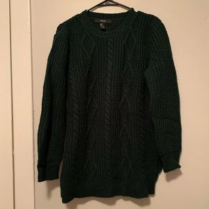 Forever 21 Dark Green Chunky Sweater